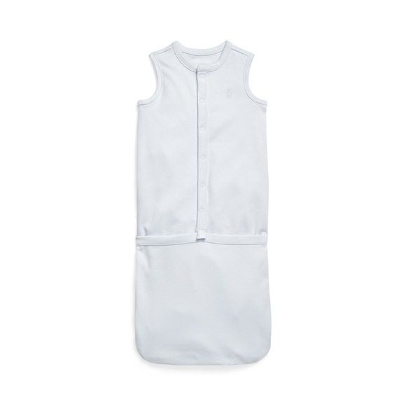 Ralph Lauren light blue cotton interlock sleep sack 6-9 months - Picture 1 of 6